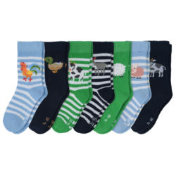 5 Paar Baby Socken mit Tier-Motiven