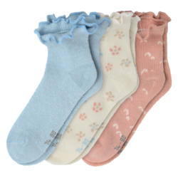 3 Paar Baby Socken mit gewellten Bündchen