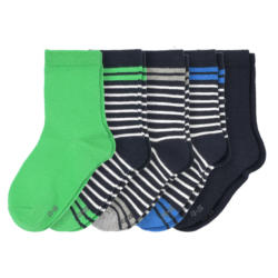 5 Paar Jungen Socken mit Bio-Baumwolle