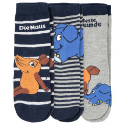3 Paar Die Maus Socken mit Motiv