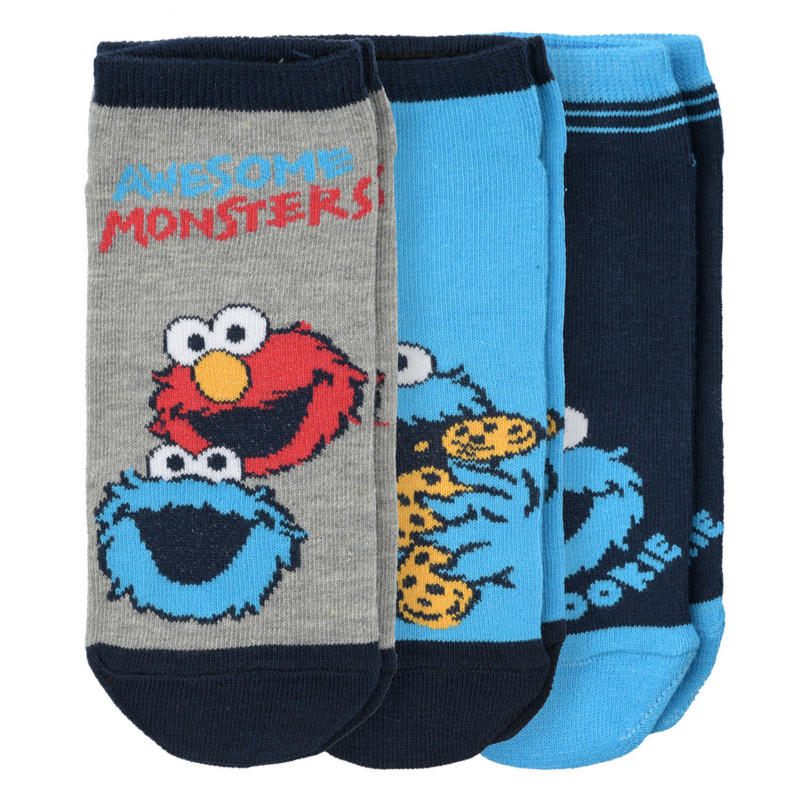 3 Paar Sesamstraße Sneaker-Socken im Set