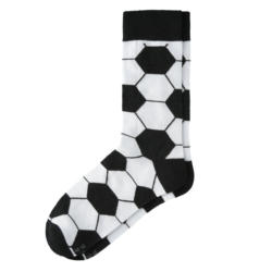 1 Paar Herren Socken mit Fußball-Motiv