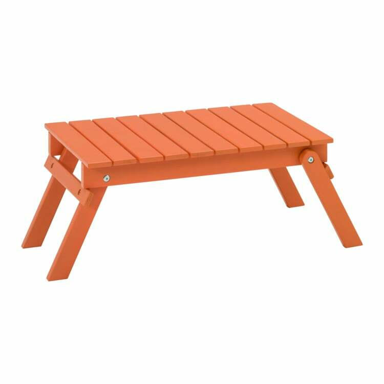 Tavolino di complemento TRINIDAD, legno, arancione chiaro