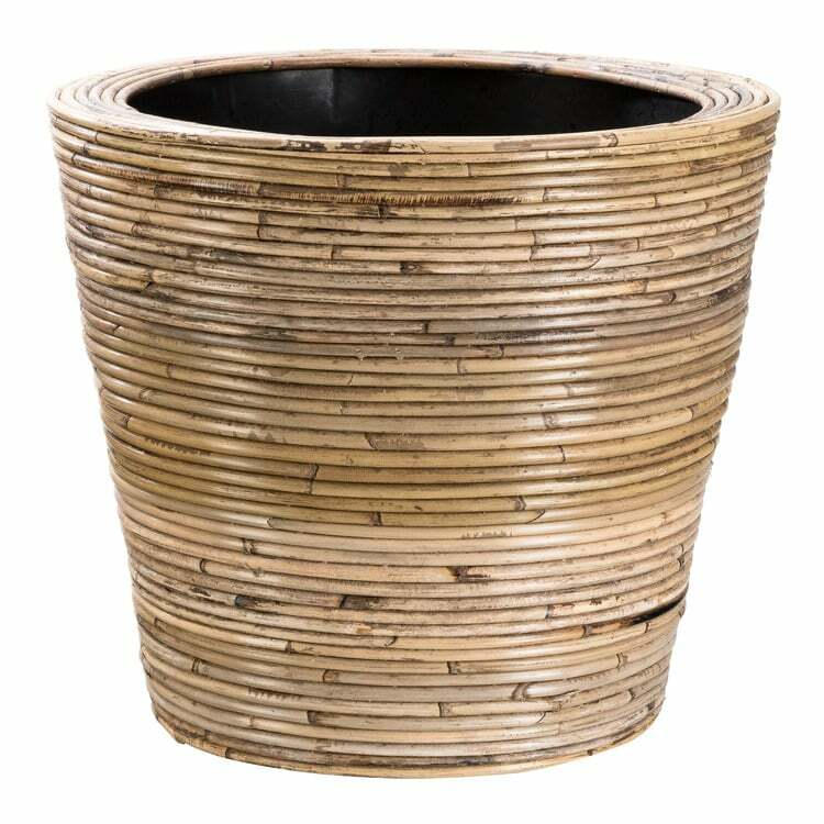 Pot de jardin Stripe-3521, bois, marron clair