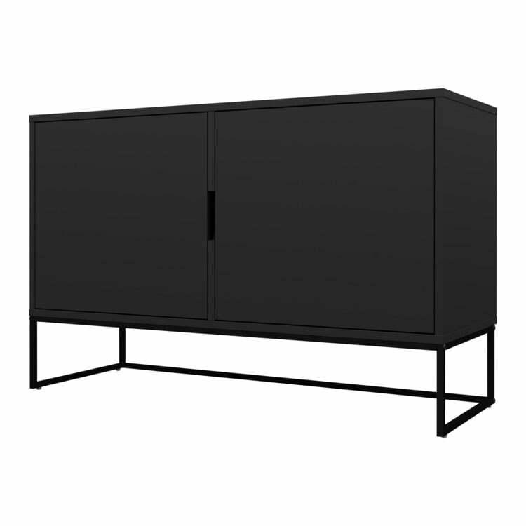 Sideboard CLIPP, matériau de bois, shadow black
