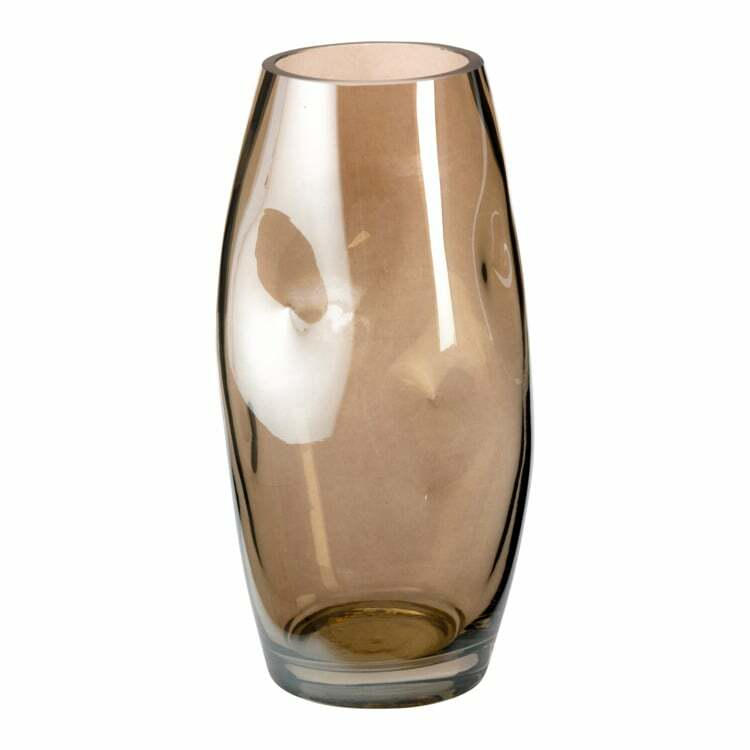 Vase décoratif BUMP, verre, beige