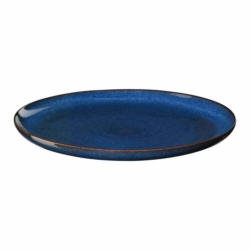 Flacher Teller SAISON, Keramik, blau