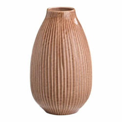 Vase décoratif LINA, céramique, taupe