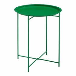 Table basse de jardin PRIMO, métal, vert