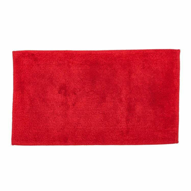 Tapis de bain PRIMO, coton, rouge