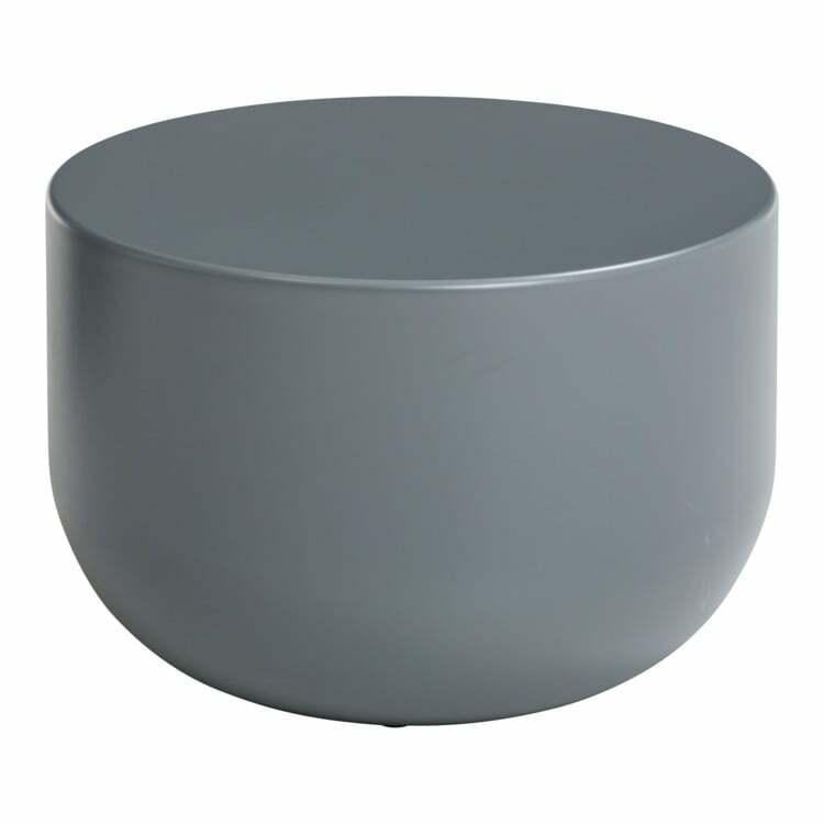 Table basse FREISTIL 157, matériau de bois, gris basalte