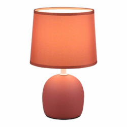 Lampe de table MALU, matériau composite, orangé