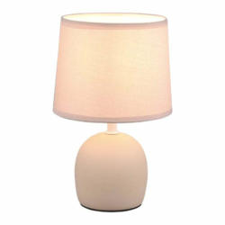 Lampe de table MALU, matériau composite, beige