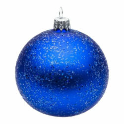 Palla di Natale Rainbow, vetro, blu