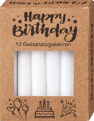 Dekorieren & Einrichten Geburtstagskerzen, weiß (Durchmesser: 12 mm)