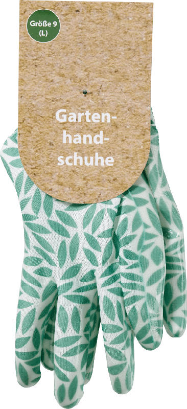 Dekorieren & Einrichten Gartenhandschuhe für Erwachsene, weiß/grün (Größe 9)