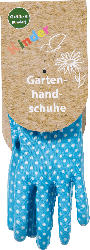 Dekorieren & Einrichten Gartenhandschuhe für Kinder, blau/gepunktet (Größe 5)