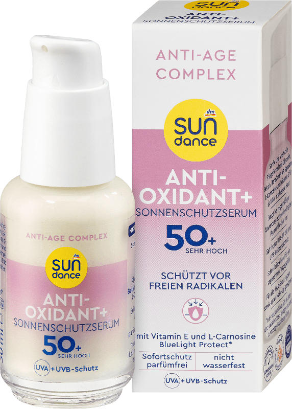 SUNDANCE Sonnencreme Gesicht Serum Anti-Oxidant+ LSF 50+
