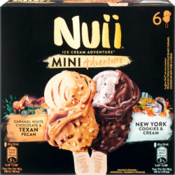 Nuii Mini Adventure, Texan Pecan & New York Cookies, 6 x 55 g