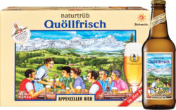 Birra torbidezza naturale Quöllfrisch Appenzeller , 15 x 33 cl