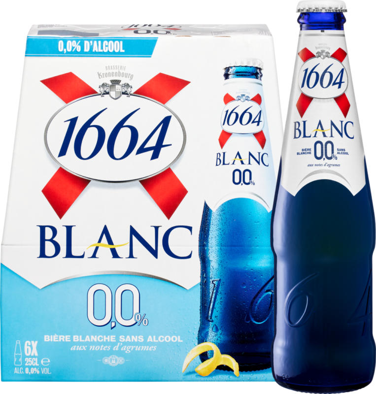 Birra 1664 Blanc 0,0%, 6 x 25 cl