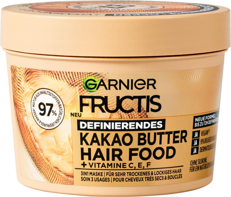 Maschera Hair Food Burro di Cacao Garnier Fructis, 400 ml