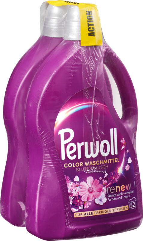 Lessive liquide Perwoll Floral, 2 x 52 cicli di lavaggio, 2 x 2,6 litri