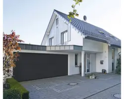 ARON Classic Garagentor Sektionaltor M-Sicke Woodgrain RAL 7016 anthrazitgrau 2500x2500 mm inkl. Garagentorantrieb, 2 Tasten Handsender