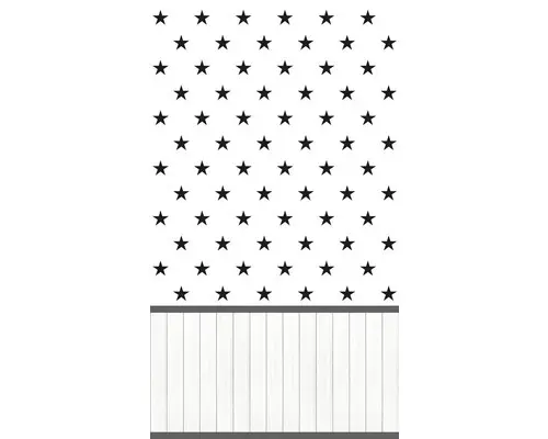 Fototapete Vlies 39815-1 Sockelleiste Sterne schwarz