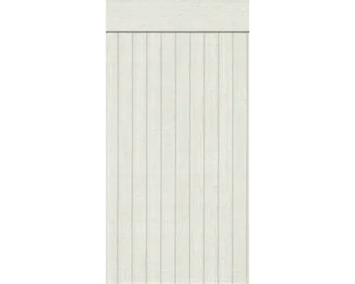 Bordüre Sockel 39744-3 Holzpaneeloptik weiß-grau