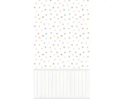 Fototapete Vlies 39814-1 Sockelleiste Punkte weiß bunt
