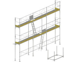 EKRO Systemgerüst für Fassaden mit Fertigbelag für Fassaden - verzinkt 45m²