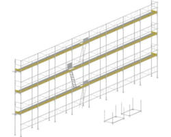EKRO Systemgerüst für Fassaden mit Fertigbelag für Fassaden - verzinkt 180m²