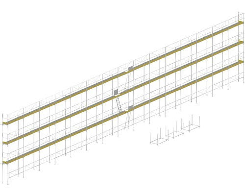 EKRO Systemgerüst für Fassaden mit Fertigbelag für Fassaden - verzinkt 300m²