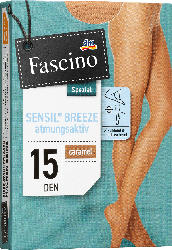 Fascino Strumpfhose mit kühlender Faser SENSIL® BREEZE caramel Gr. 38/40, 15 DEN