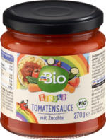 dm-drogerie markt dmBio Kinder Tomatensauce mit Zucchini - bis 30.04.2024