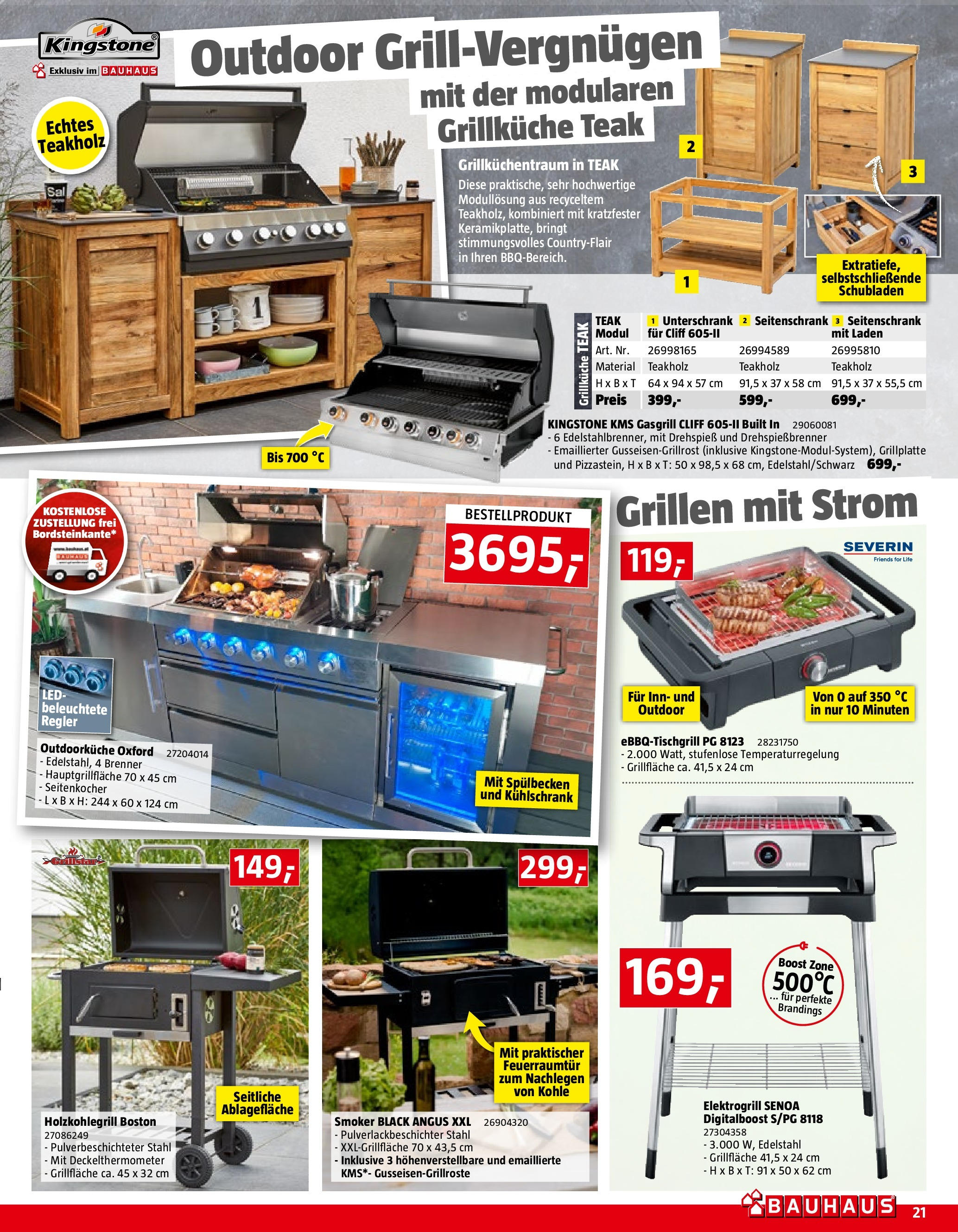 Bauhaus Prospekt aktuell von 03.04.2024 - Aktuelle Angebote | Seite: 21 | Produkte: Kühlschrank