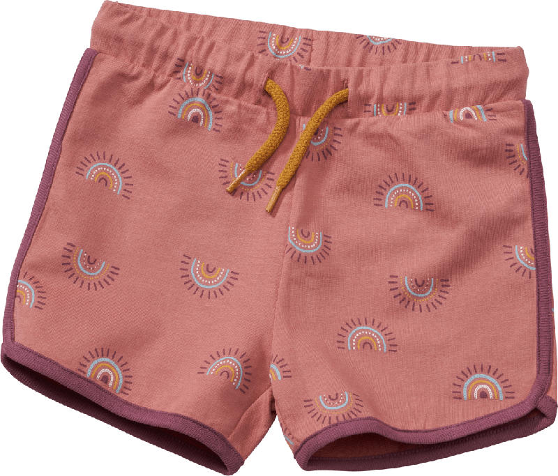 ALANA Shorts mit Regenbogen-Muster & Stretch, rosa , Gr. 122