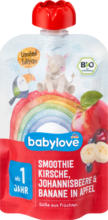 dm-drogerie markt babylove Smoothie (Apfel, Banane, Kirsche, Johannisbeere) - bis 30.04.2024