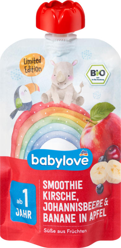 babylove Smoothie (Apfel, Banane, Kirsche, Johannisbeere)