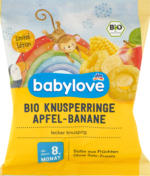 dm-drogerie markt babylove Knusperringe Apfel Banane - bis 31.05.2024