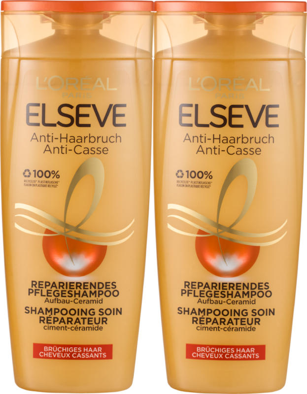 Shampoo Anti-Rottura L’Oréal Elseve, 2 x 250 ml