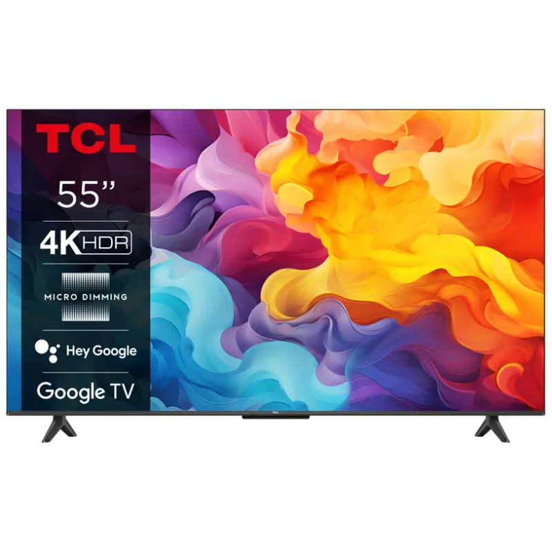Телевизор TCL 55P61B 4K Ultra HD LED SMART TV, GOOGLE TV, 55.0 ", 139.0 см
