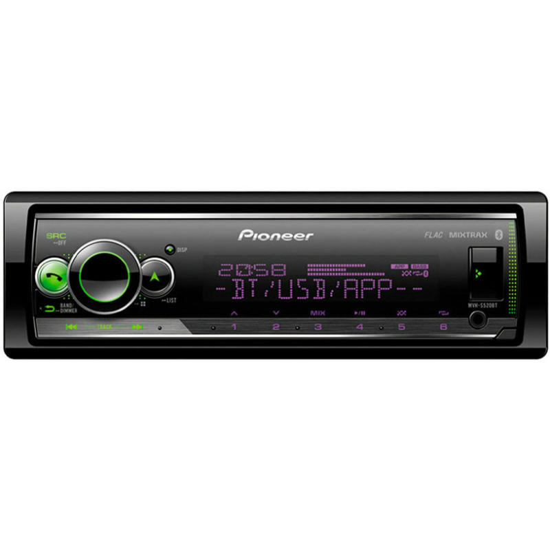 Авто Ресийвър PIONEER MVH-S520BT BLUETOOTH, 4 X 50 W, USB