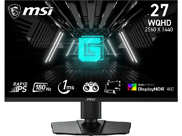 MSI G274QPFDE E2 27 Zoll Gaming Monitor, WQHD, 1 ms Reaktionszeit, 400 cd/m², 180 Hz, Schwarz