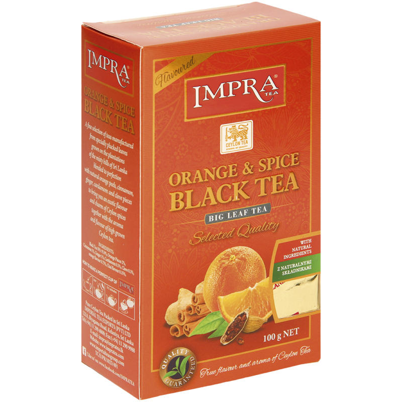 Orange and Spice Black Tea - Aromatisierter Schwarzer Tee