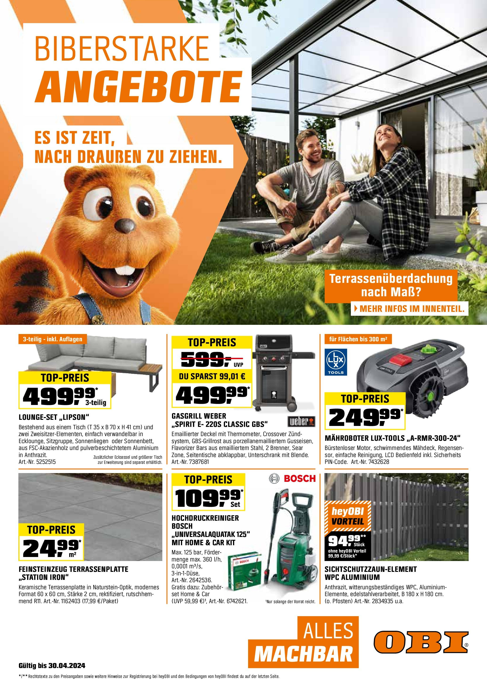 OBI online Angebote im Prospekt Küchen & Gartenmöbel, Gutschein