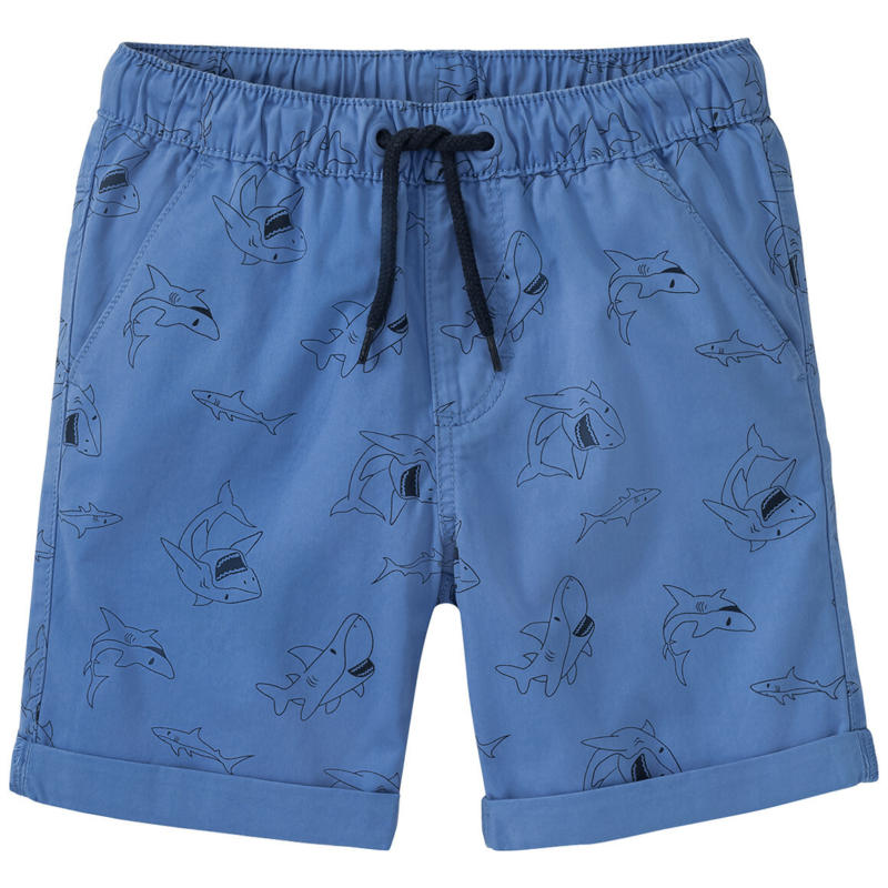 Jungen Shorts mit Hai-Print (Nur online)