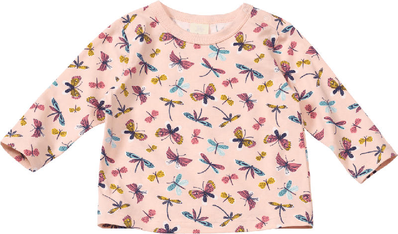 ALANA Langarmshirt Pro Climate mit Libellen-Muster, rosa, Gr. 80