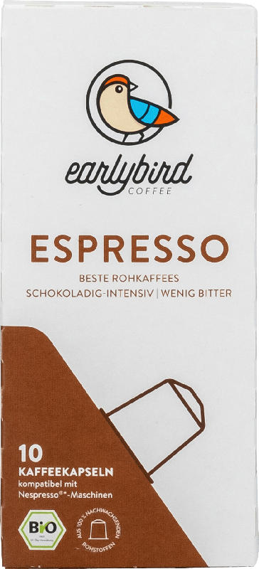 earlybird coffee Kaffeekapseln Espresso